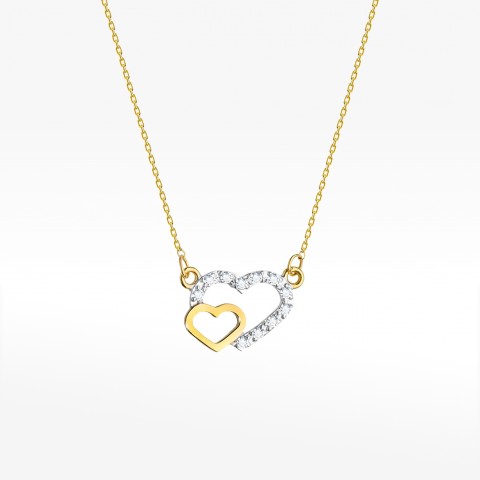 Celebrytka ze złota z diamentami