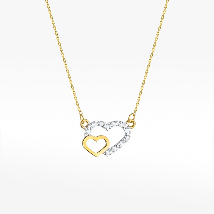 Celebrytka ze złota z diamentami