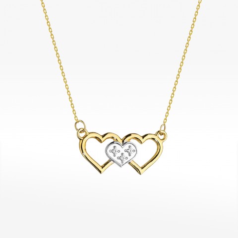 Celebrytka ze złota z diamentami