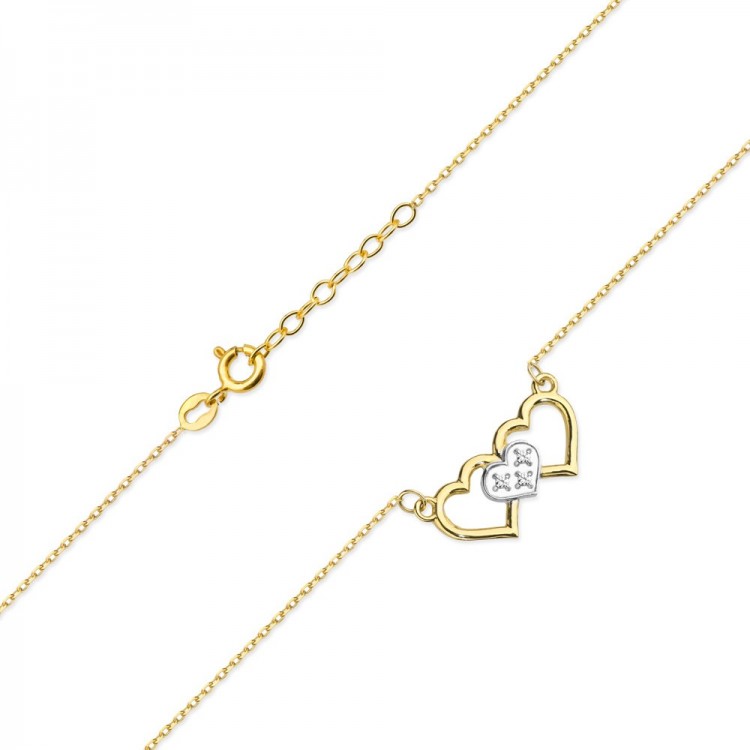 Celebrytka ze złota z diamentami