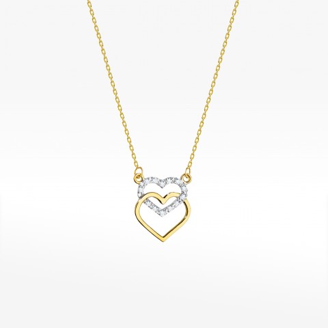 Celebrytka ze złota z diamentami