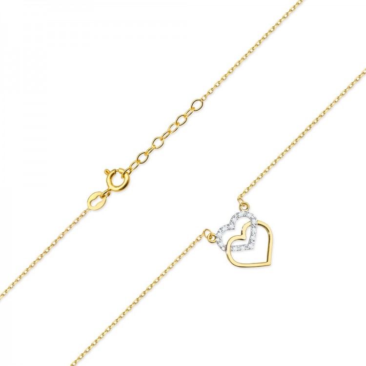 Celebrytka ze złota z diamentami