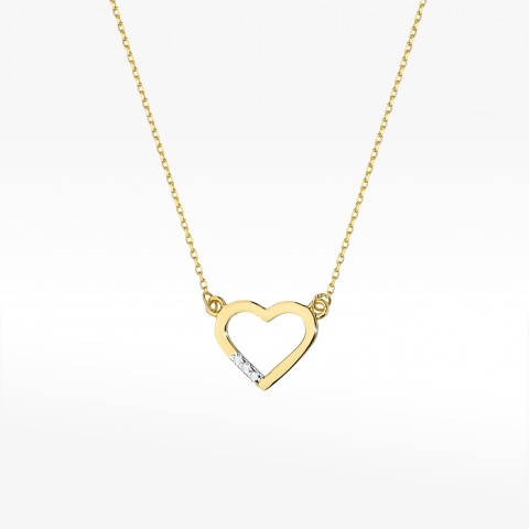 Celebrytka ze złota z diamentami