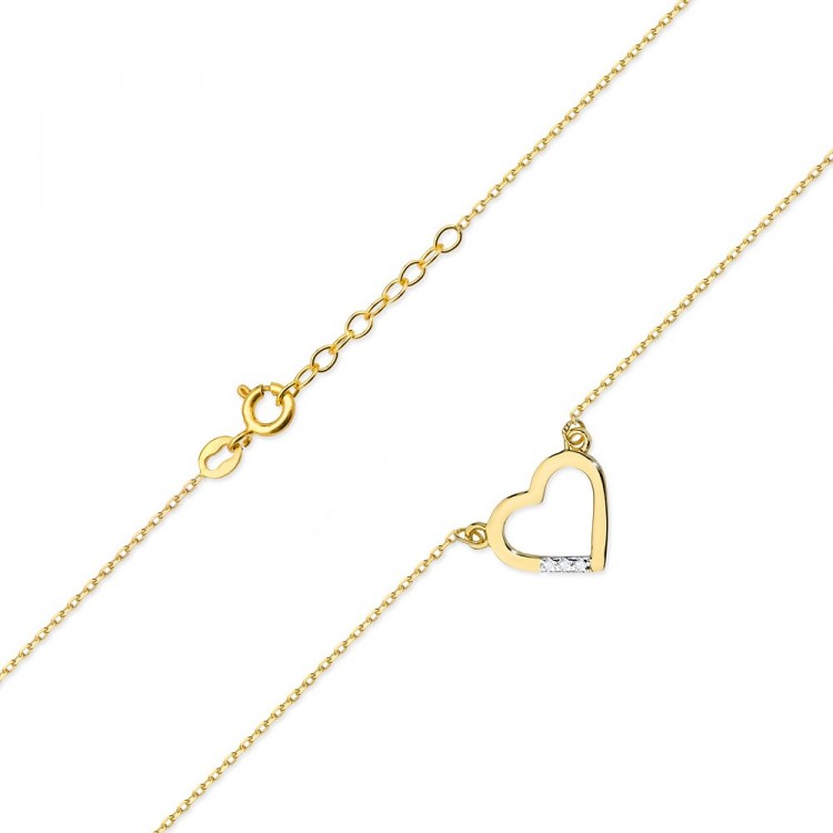 Celebrytka ze złota z diamentami