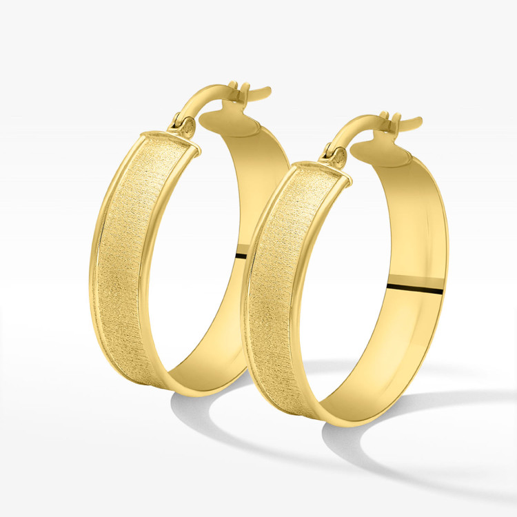 Kolczyki ze złota 2.3cm koła