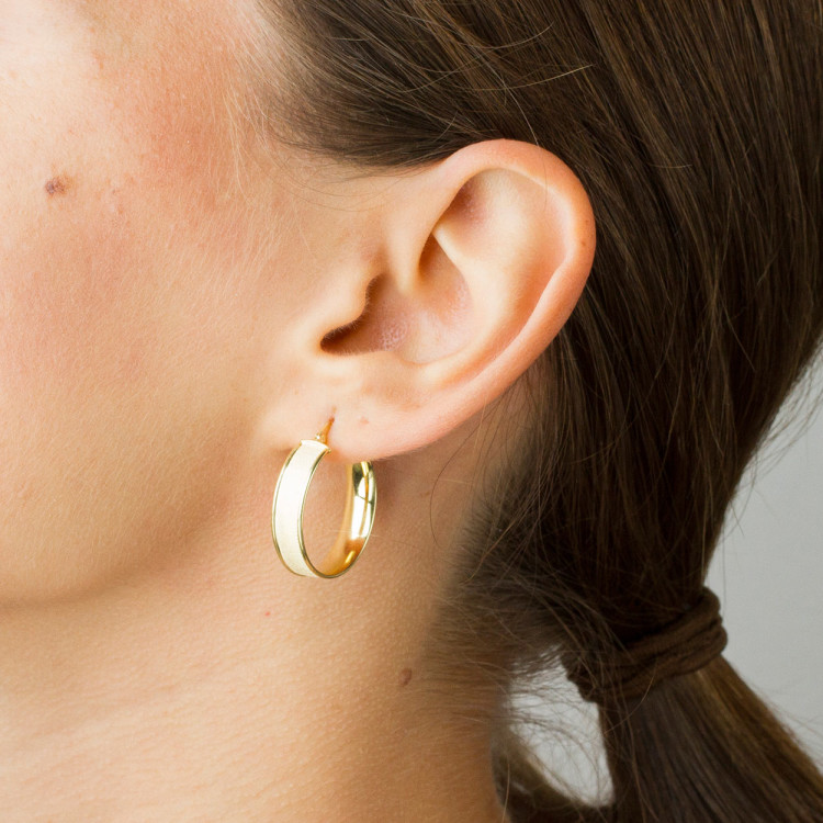 Kolczyki ze złota 2.3cm koła