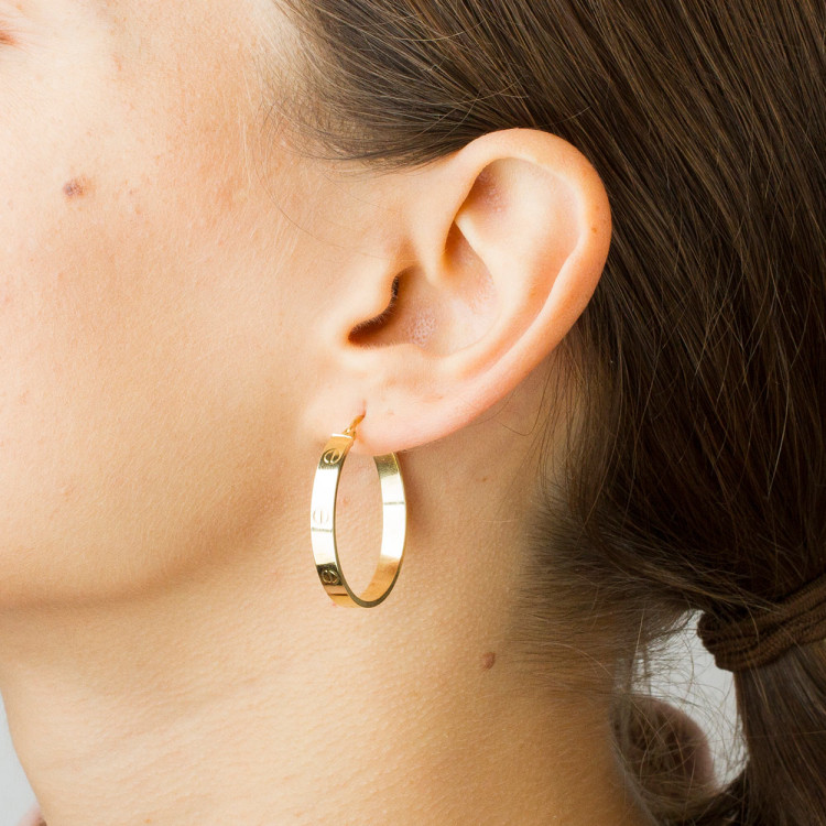 Kolczyki ze złota 3cm koła