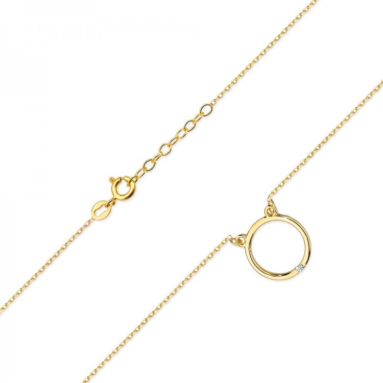 Celebrytka ze złota z diamentami