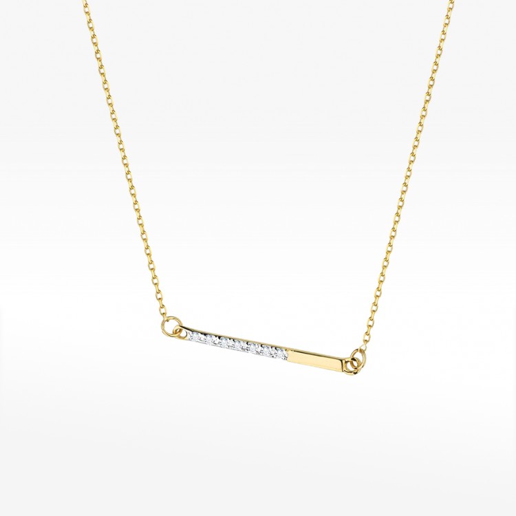 Celebrytka ze złota z diamentami