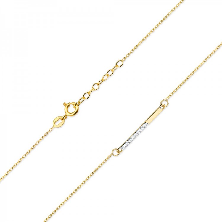 Celebrytka ze złota z diamentami