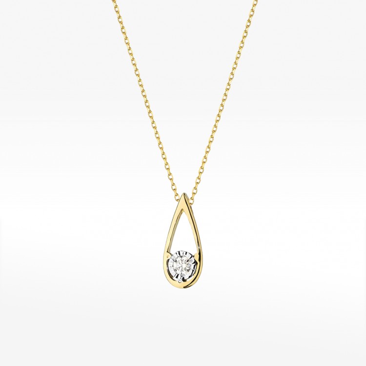 Celebrytka ze złota z diamentami