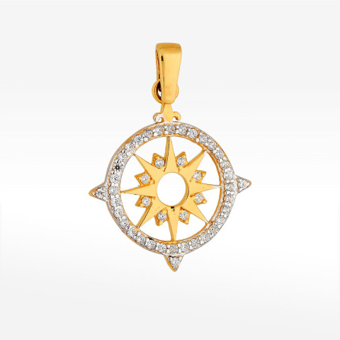 Zawieszka ze złota kompas