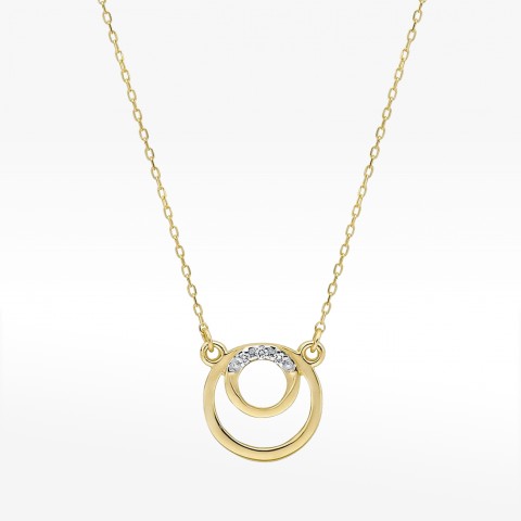 Celebrytka ze złota z diamentami