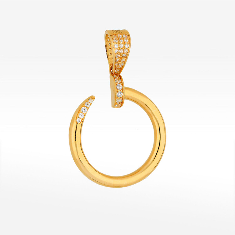 Zawieszka ze złota z cyrkoniami