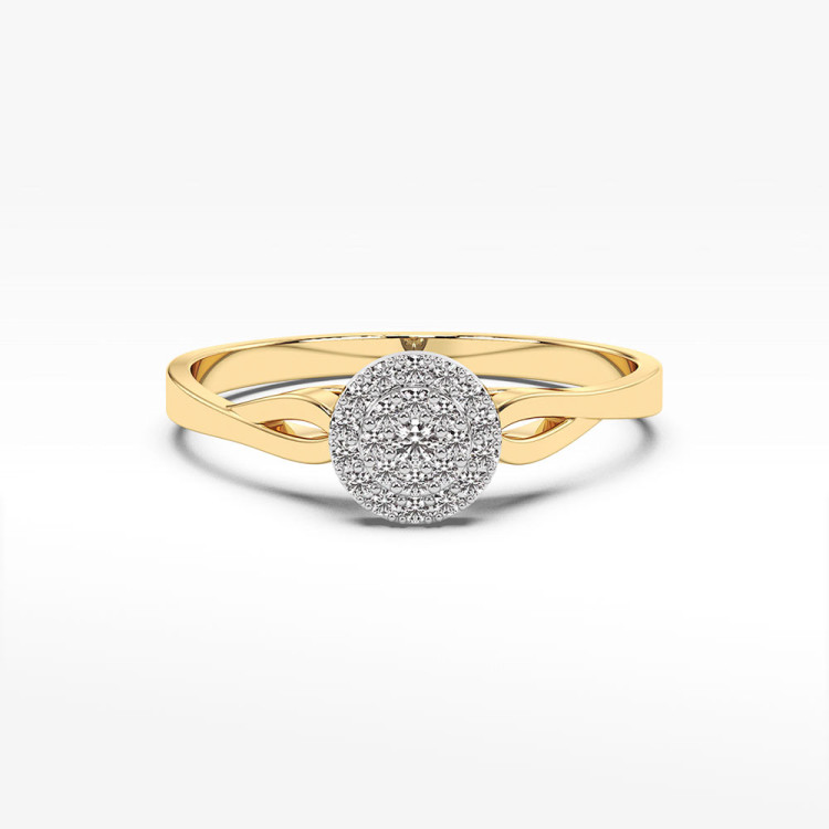 Pierścionek zaręczynowy z diamentami