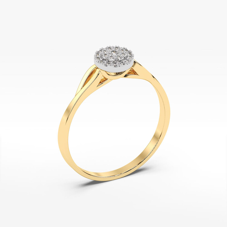 Pierścionek zaręczynowy z diamentami