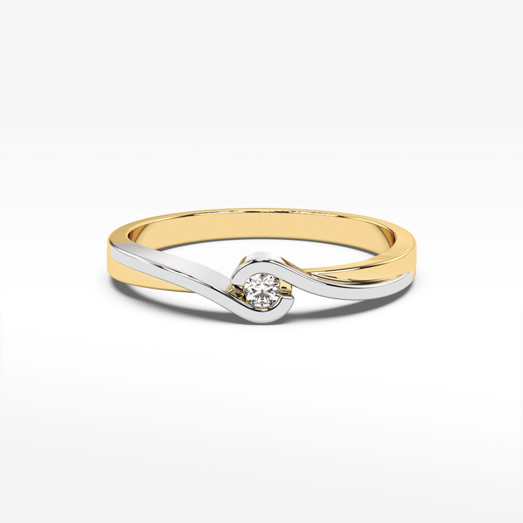 Pierścionek zaręczynowy z diamentem