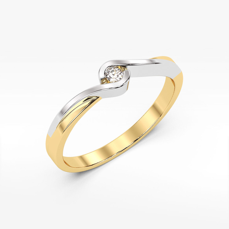 Pierścionek zaręczynowy z diamentem