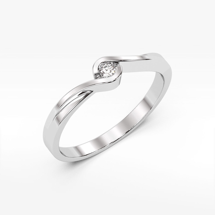 Pierścionek zaręczynowy z diamentem