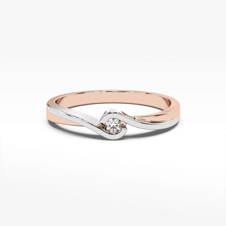 Pierścionek zaręczynowy z diamentem