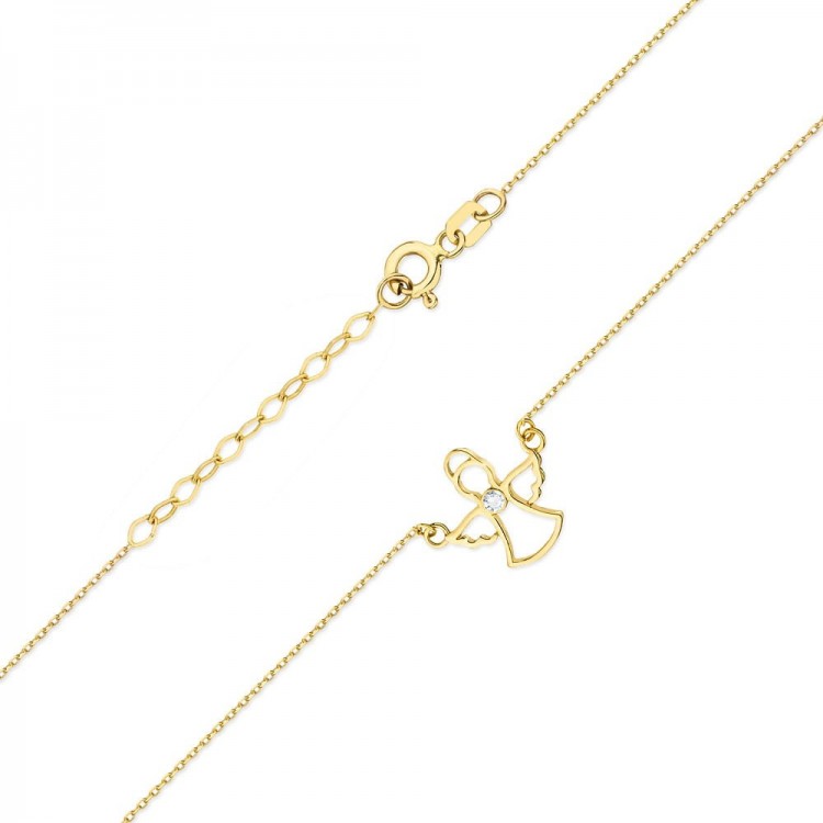 Celebrytka ze złota z diamentami