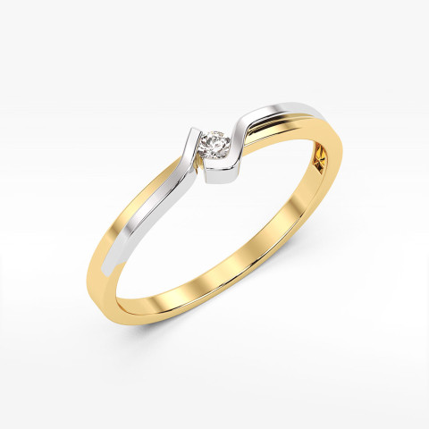 Pierścionek zaręczynowy z diamentem