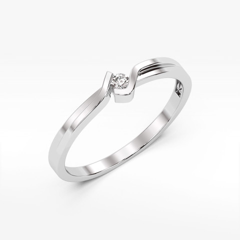 Pierścionek zaręczynowy z diamentem