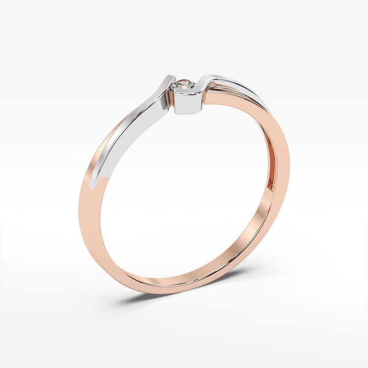 Pierścionek zaręczynowy z diamentem