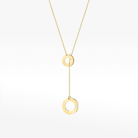 Celebrytka ze złota z diamentami