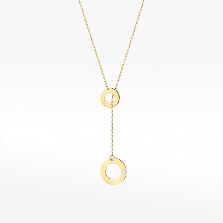 Celebrytka ze złota z diamentami