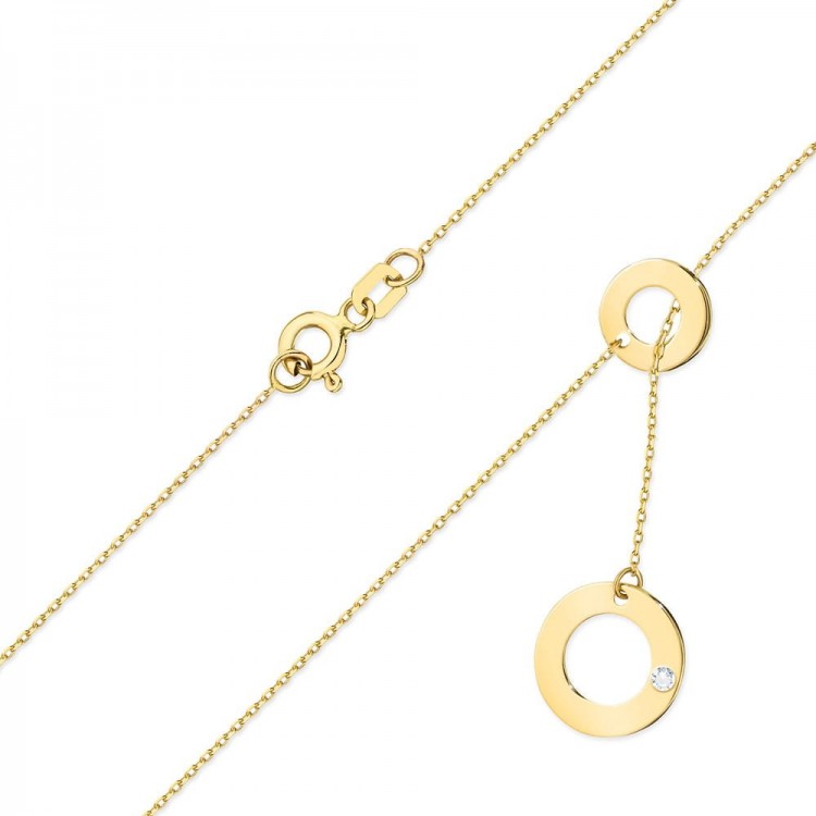 Celebrytka ze złota z diamentami