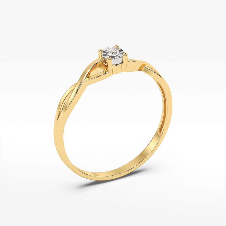 Pierścionek z diamentem