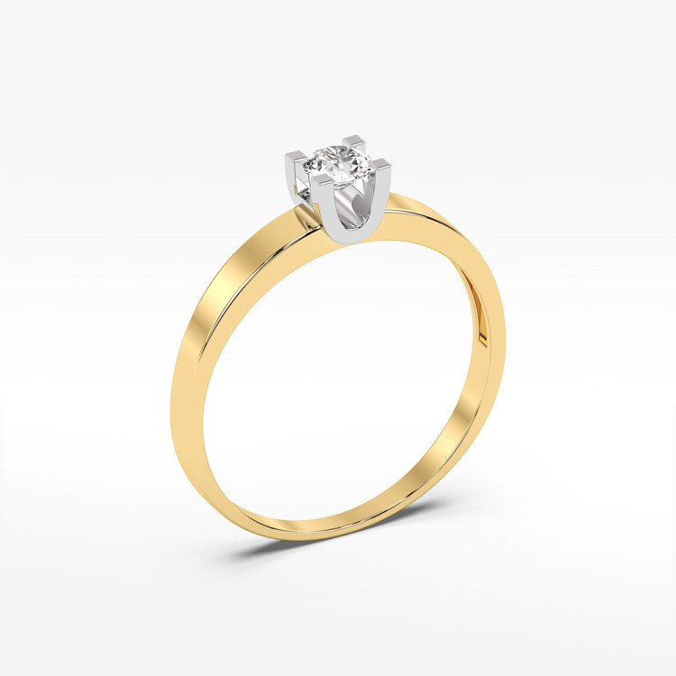 Pierścionek zaręczynowy z diamentem