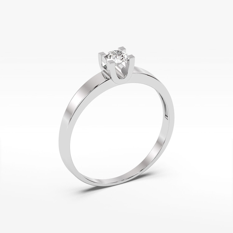 Pierścionek zaręczynowy z diamentem