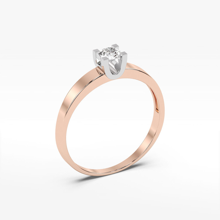 Pierścionek zaręczynowy z diamentem