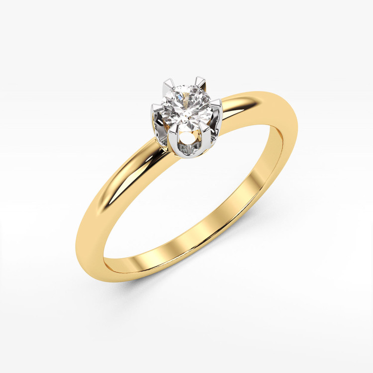 Pierścionek zaręczynowy z diamentem