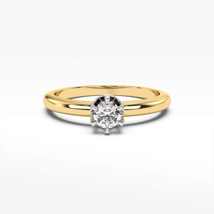 Pierścionek zaręczynowy z diamentem