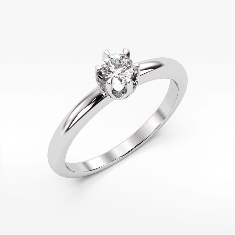 Pierścionek zaręczynowy z diamentem