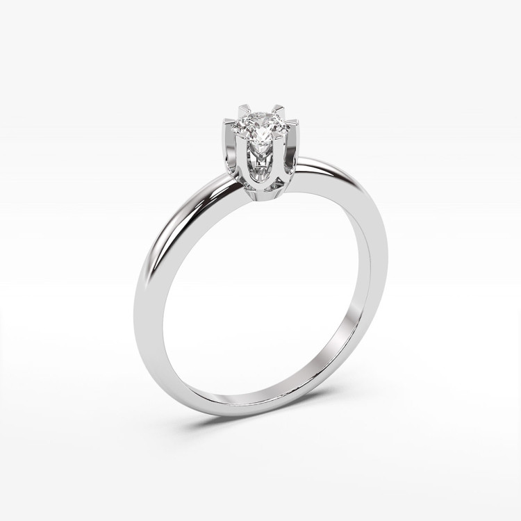 Pierścionek zaręczynowy z diamentem