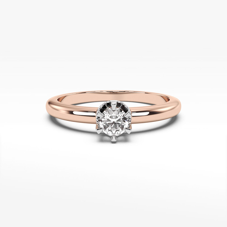 Pierścionek zaręczynowy z diamentem