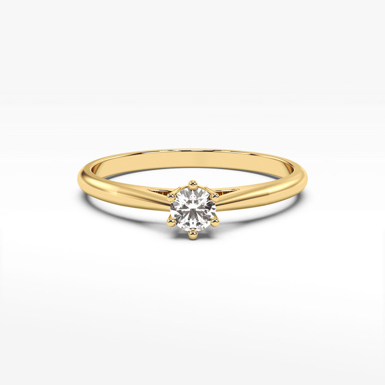 Pierścionek zaręczynowy z diamentem