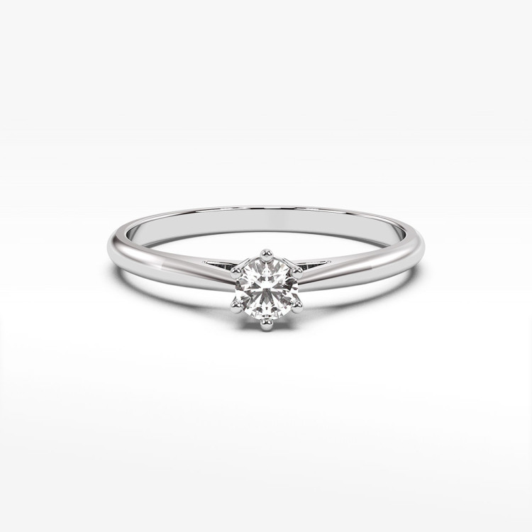 Pierścionek zaręczynowy z diamentem