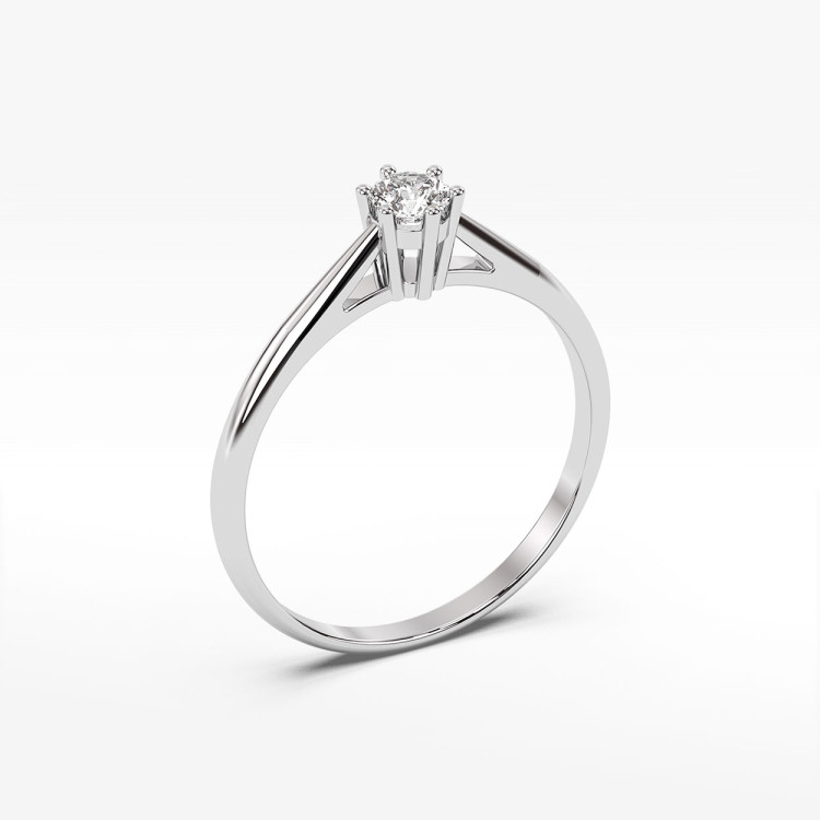 Pierścionek zaręczynowy z diamentem