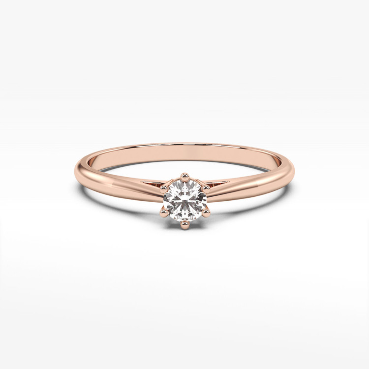 Pierścionek zaręczynowy z diamentem