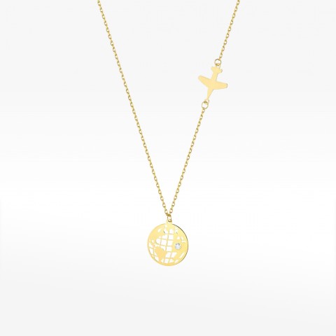 Celebrytka ze złota z diamentami