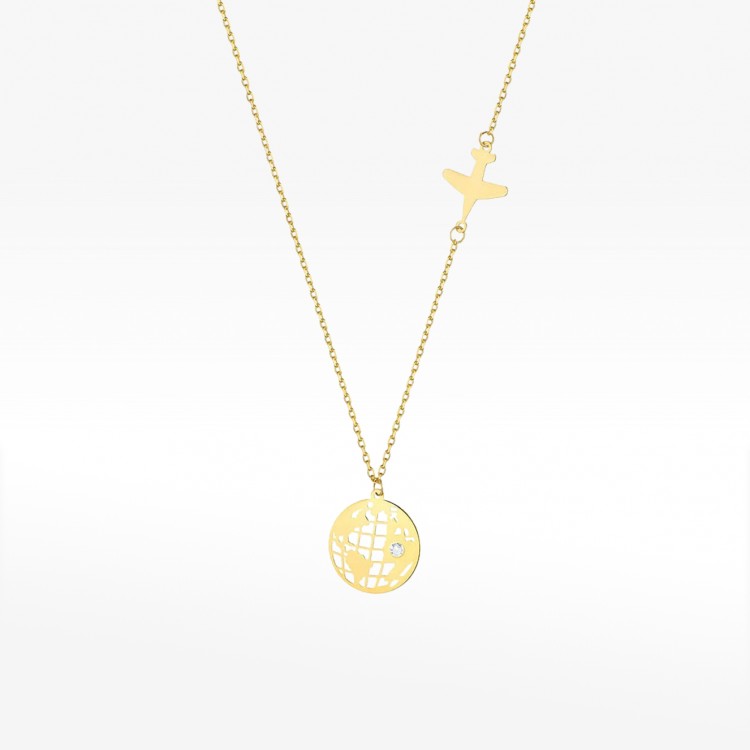 Celebrytka ze złota z diamentami