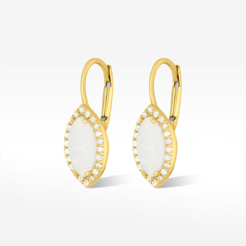 Kolczyki ze złota z opalem