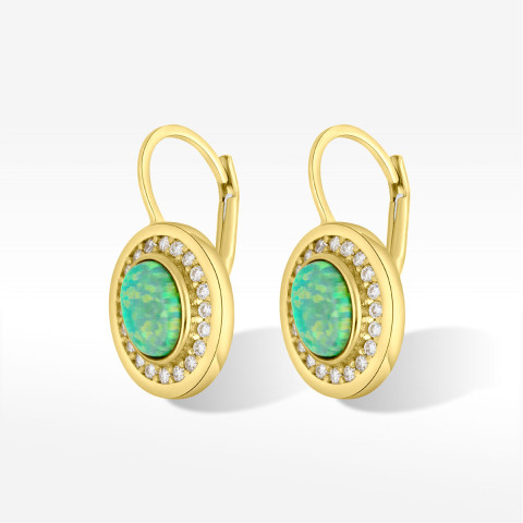 Kolczyki ze złota z opalem