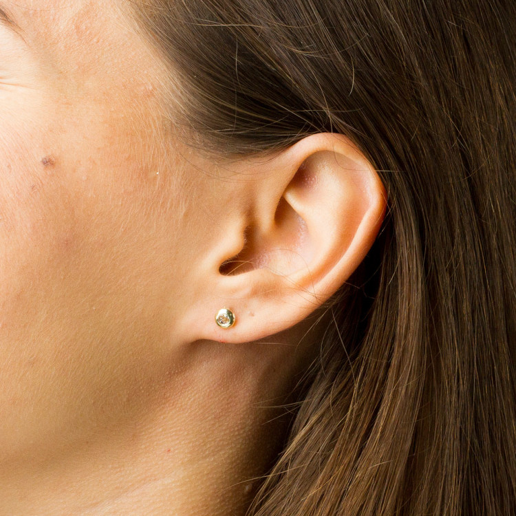 Kolczyki ze złota z cyrkonią