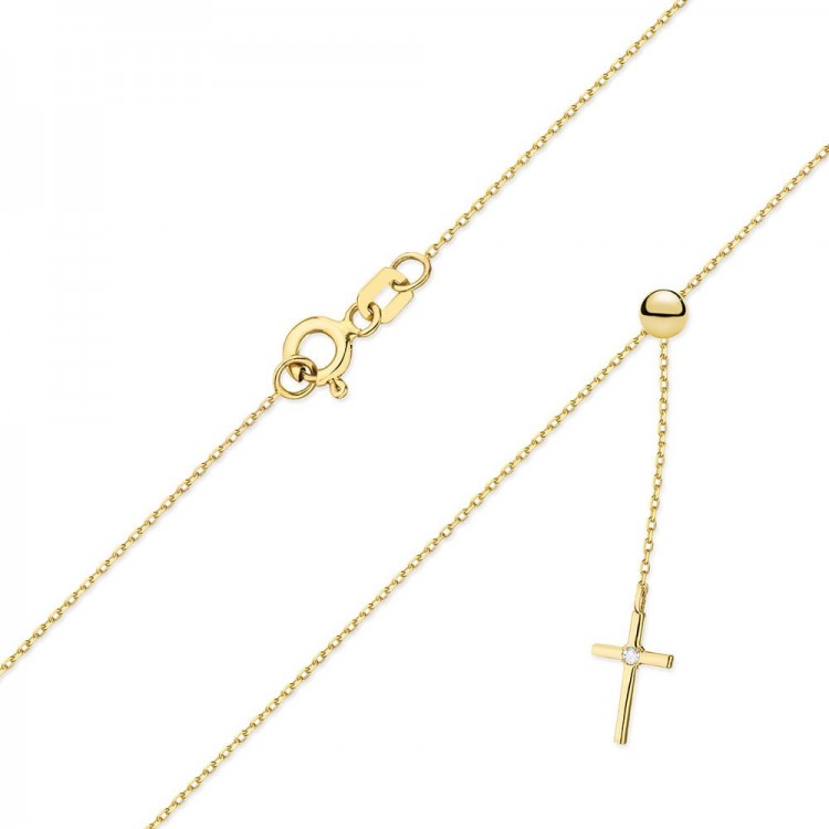 Celebrytka ze złota z diamentami